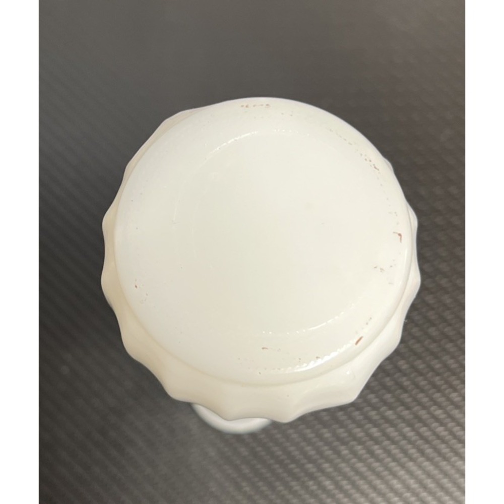 Vintage White Milk Glass 8.5" Bud Vase - Picture 3 of 3